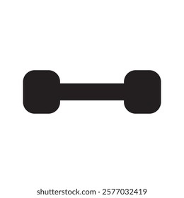 Barbell and Dumbell icon design element suitable for websites, print design or app