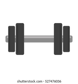 barbell fitness gym icon design