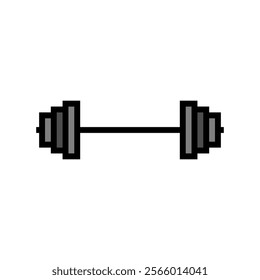 barbell fitness tool color icon vector. barbell fitness tool sign. isolated symbol illustration