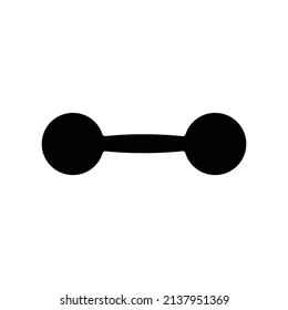 Barbell Glyph Icon Design Vector Illustrator