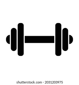 Barbell Glyph Style vector icon which can easily modify or edit 