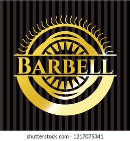 Barbell gold badge