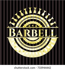 Barbell gold badge