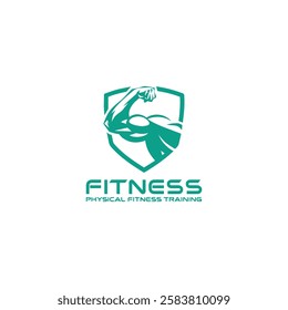 Barbell Gym Dumbbell fitness Hand biceps Logo Designs