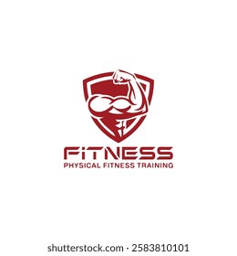 Barbell Gym Dumbbell fitness Hand biceps Logo Designs