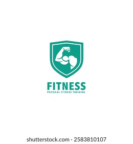 Barbell Gym Dumbbell fitness Hand biceps Logo Designs