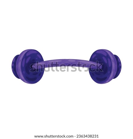 Barbell gym equipment vector illustration design template elements, weightlifting barbells in cartoon style