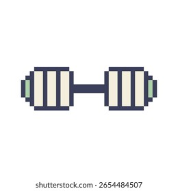 barbell gym object pixel art