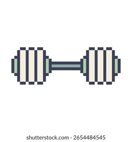 barbell gym object pixel art