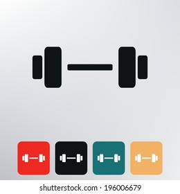 Barbell icon.