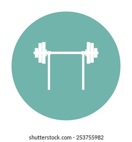 Barbell icon. 