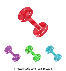 Barbell icon. 