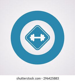 Barbell icon. 