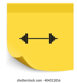 Barbell icon.