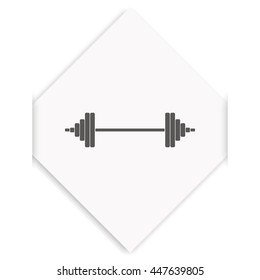 Barbell icon.