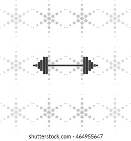Barbell icon.