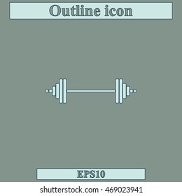 Barbell icon.