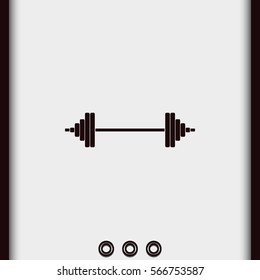Barbell icon.