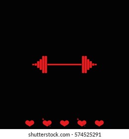 Barbell icon.