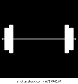Barbell icon .