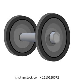 Barbell icon. Cartoon of barbell vector icon for web design isolated on white background