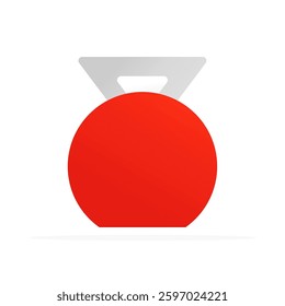 barbell icon, colored flat vector. modern and minimalist design