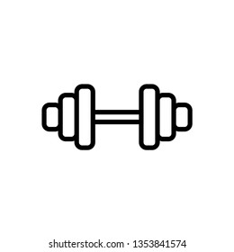 Barbell icon design template