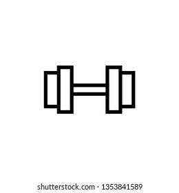 Barbell icon design template