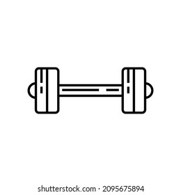 Barbell icon design template vector isolated illustration