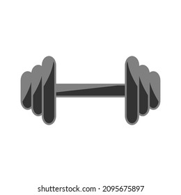 Plantilla de diseño de icono de Barbell vector ilustración aislada