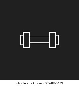 Barbell icon. Dumbbell icon. Vector illustration for graphic design, Web, UI, app.