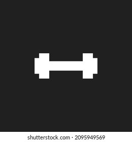 Barbell icon. Dumbbell icon. Vector illustration for graphic design, Web, UI, app.