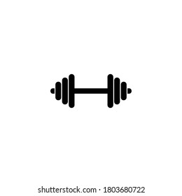 Barbell icon, Dumbbells icon design vector