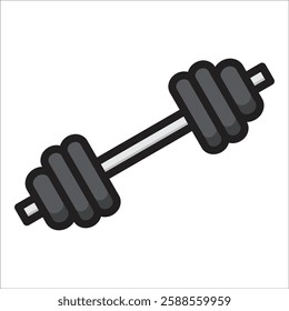 Barbell Icon Element For Design