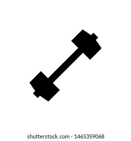 barbell icon flat style design