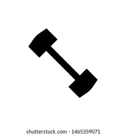 barbell icon flat style design