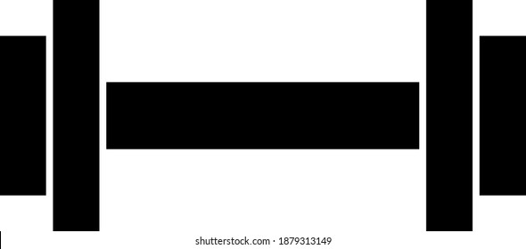 Icono de Barbell con estilo plano. Imagen de icono de barbacoa vectorial aislado en un fondo blanco.