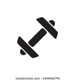 Barbell Icon Flat Vector Ilustration 