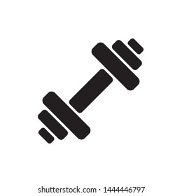 Barbell Icon Flat Vector Ilustration 