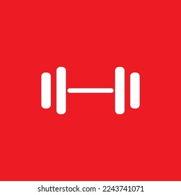 Barbell-Symbol, grafische Ressourcenvorlage, Vektorgrafik.