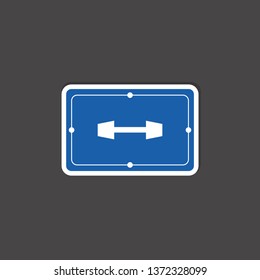 barbell icon. gym sign