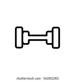 barbell icon illustration isolated vector