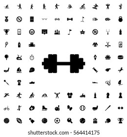 barbell icon illustration isolated vector
