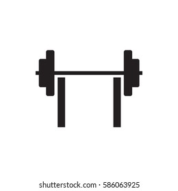 barbell icon illustration isolated vector sign symbol