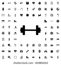 Barbell icon illustration isolated vector sign symbol. fitness icons vector set.