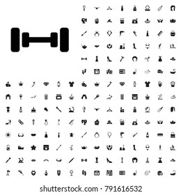 Barbell icon illustration isolated vector. editable beauty icons vector set.