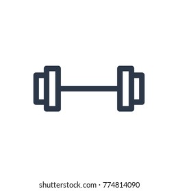 Barbell icon. Isolated dumbbell and barbell icon line style. Premium quality dumbbell  vector symbol drawing barbell concept for your logo web mobile app UI design.