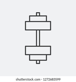 Barbell icon isolated on background. Dumbbell symbol modern, simple, vector, icon for website design, mobile app, ui. Vector Illustration