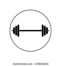 barbell icon, logo