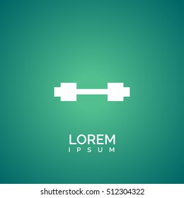 barbell icon. barbell logo